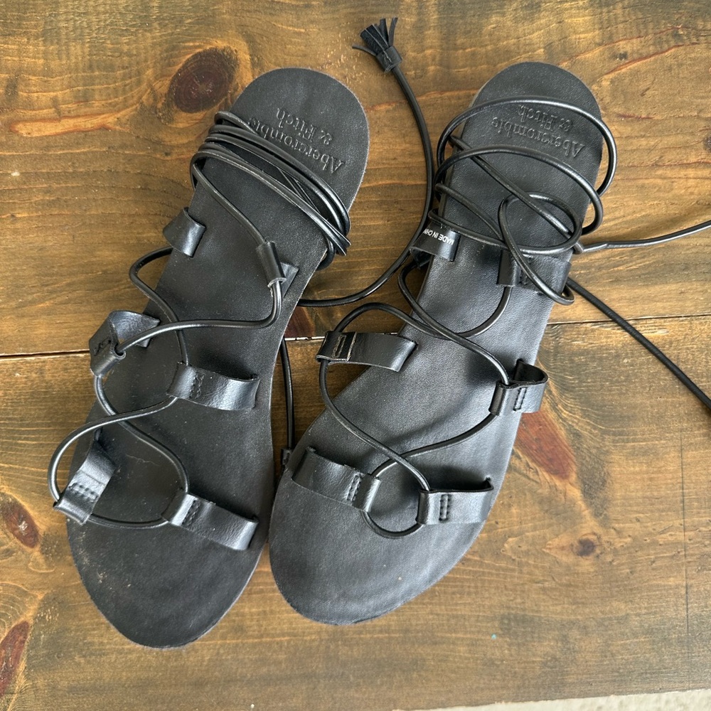 || A & F || Lace Up Sandals